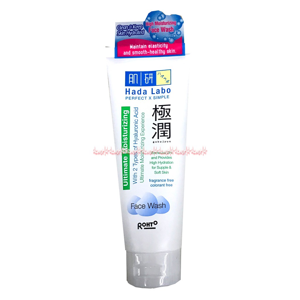 Hada Labo Face Wash Ultimate Moisturizing 100grPembersih Wajah Membantu Kulit Lebih Cerah