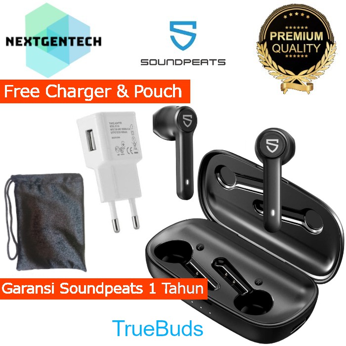 SoundPeats Truebuds TWS Wireless Earphone Headset Waterproof
