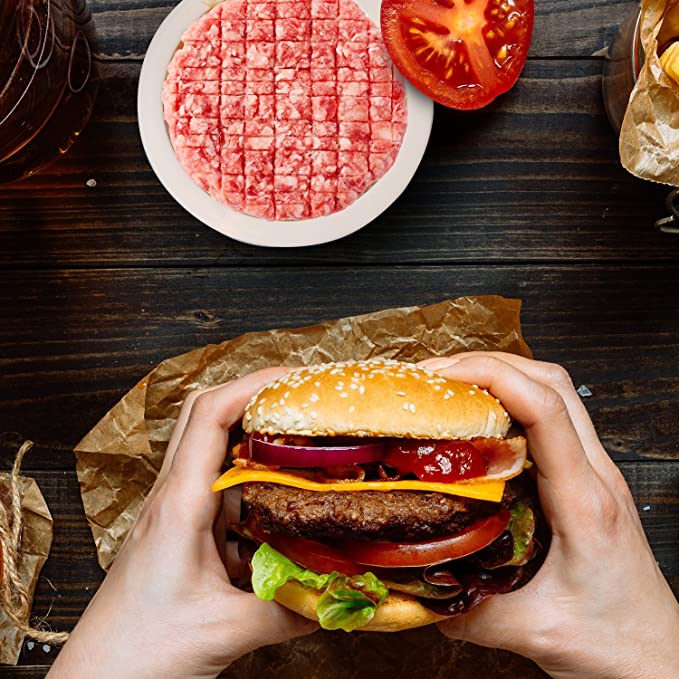 Cetakan Daging Hamburger Bentuk Bulat Ramah Lingkungan