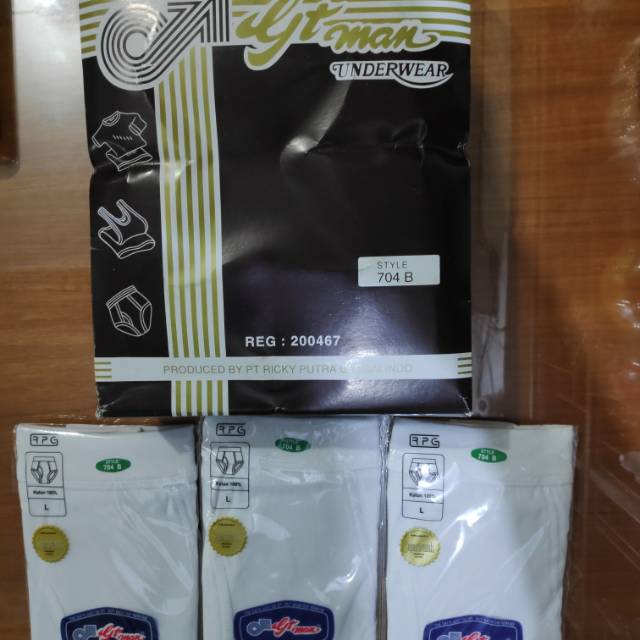 CELANA DALAM GT MAN PUTIH 704 B  PUTIH KATUN  / CD GT MAN PUTIH 704B PUTIH , PASTI ORI, PASTI READY, MURAH 704b