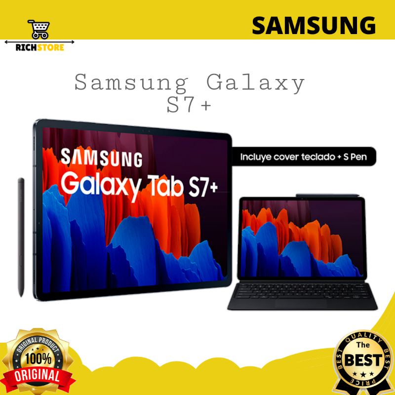 Samsung Galaxy TAB S7+ RAM 6GB/128GB Original Smart Tablet - Garansi Resmi SEIN