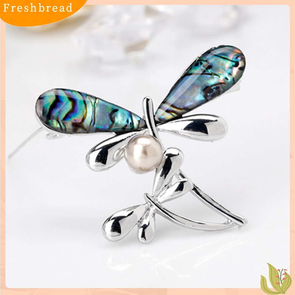 [ TERLARIS]Elegant Dragonfly Faux Pearl Women Party Jewelry Shirt Brooch Pin Dress Decor
