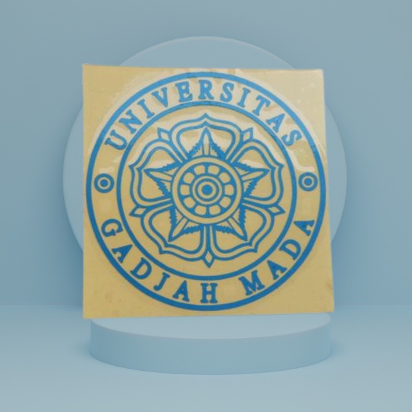 Stiker Cutting Logo UGM Bulat