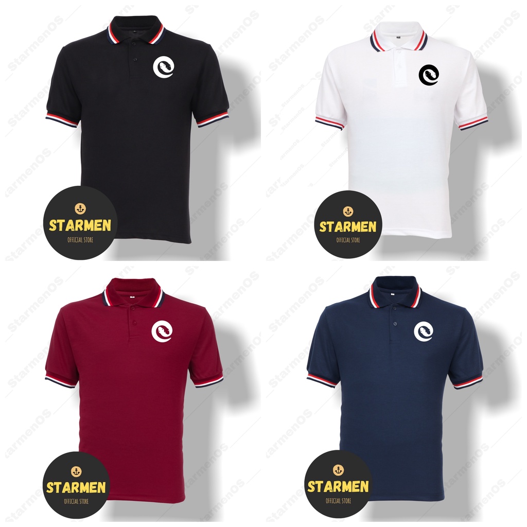 Kaos Polo Shirt Pria Kerah Logo SNAKE