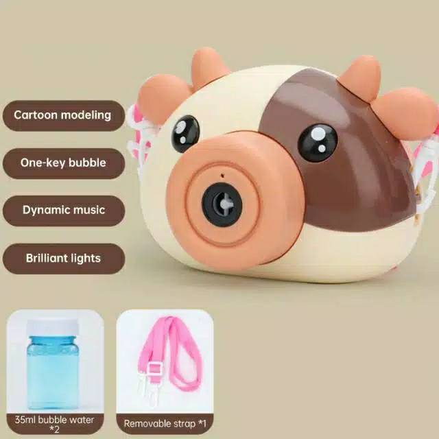 MAINAN ANAK BUBBLE CAMERA BESAR PIGGY COW DEER