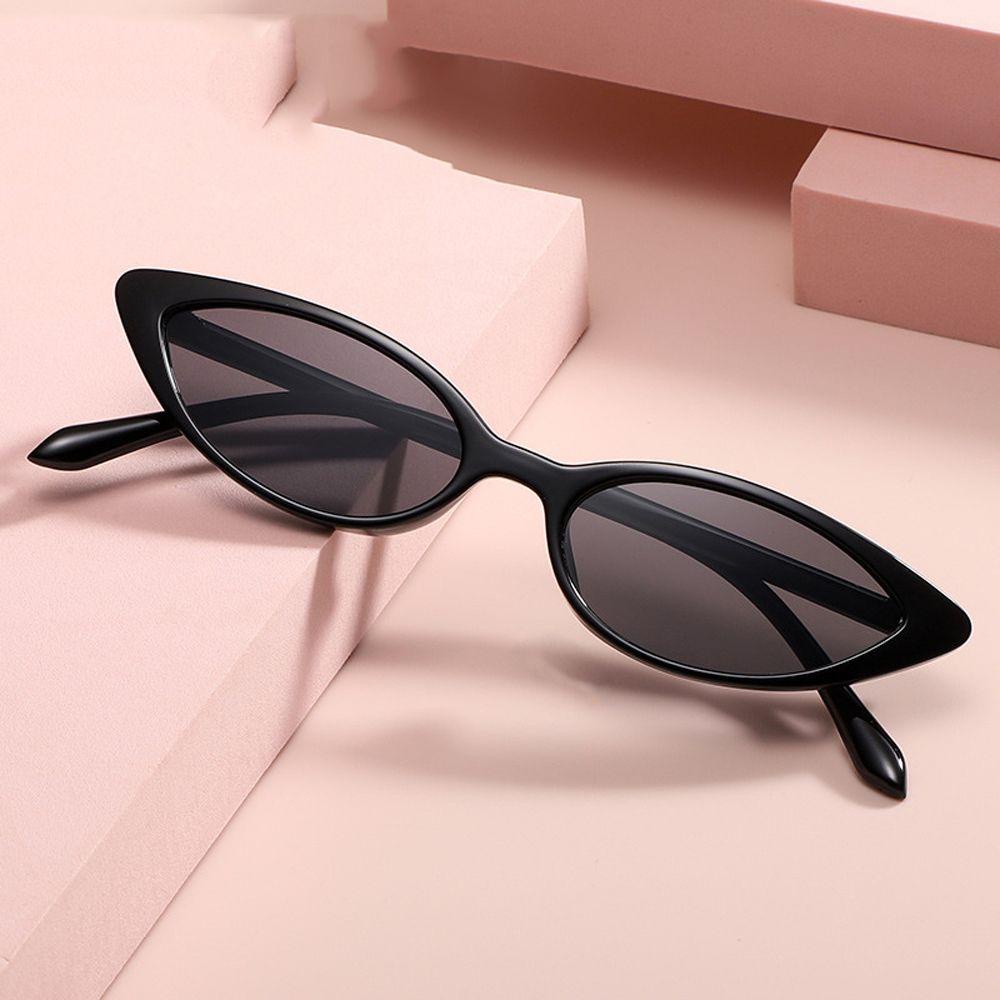 Mxbeauty Kacamata Hitam Wanita Pantai Vintage Trendy Hiphop Fashion Outdoor Cat Eye Shades