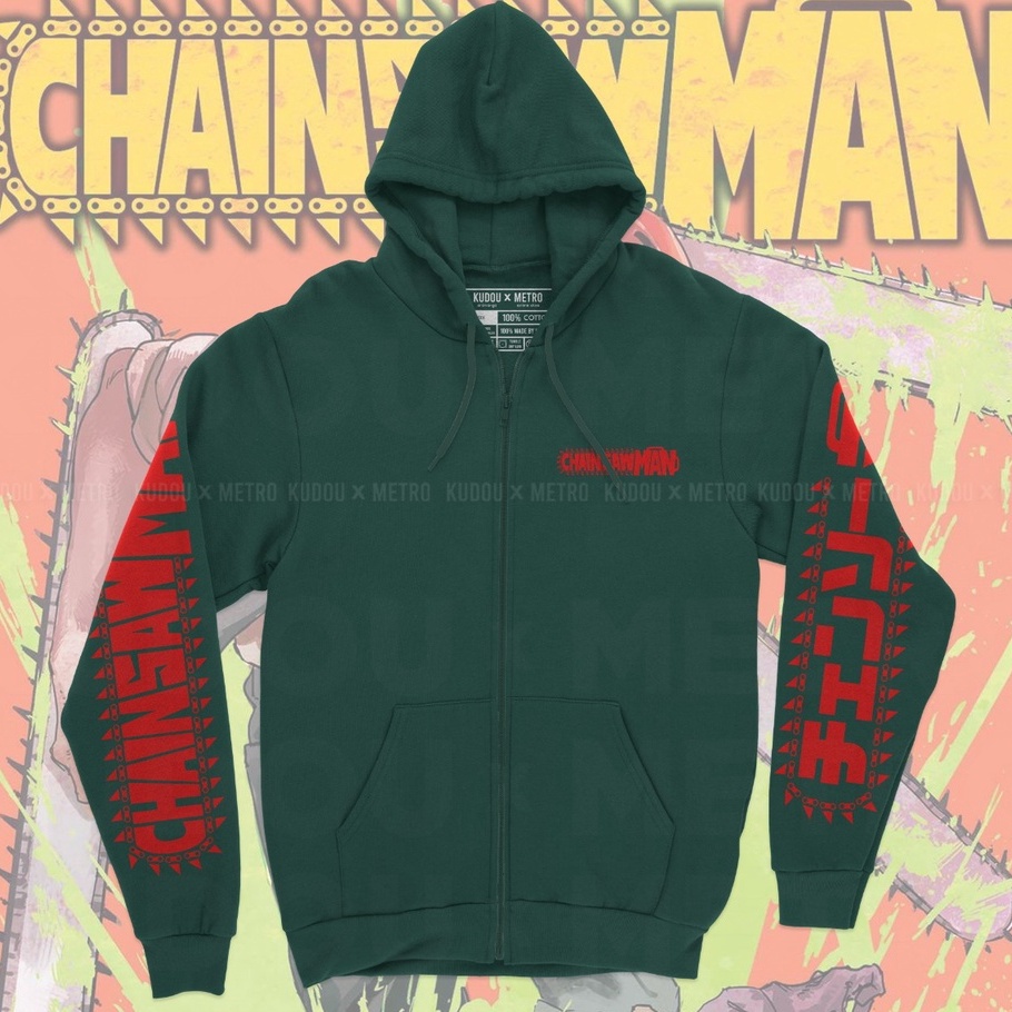 Jaket Chainsaw Man Anime Manga Premium Unisex