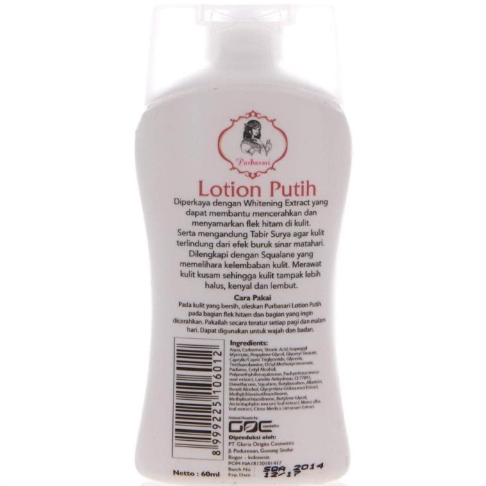 Purbasari Lotion Putih Body Lotion