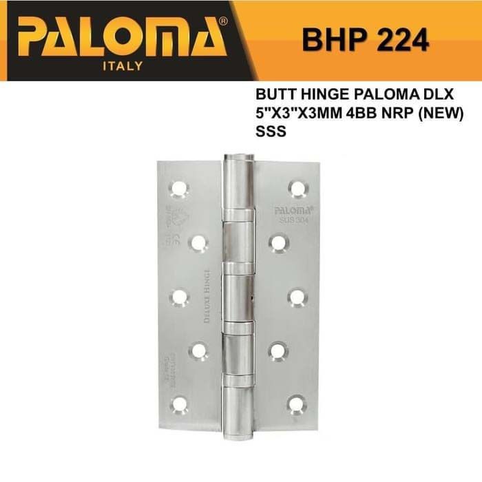 Engsel Pintu Rumah Paloma QHBHP 224 - 5" inch Engsel Pintu Stainless SUS 304 - SSS Murah Berkualitas
