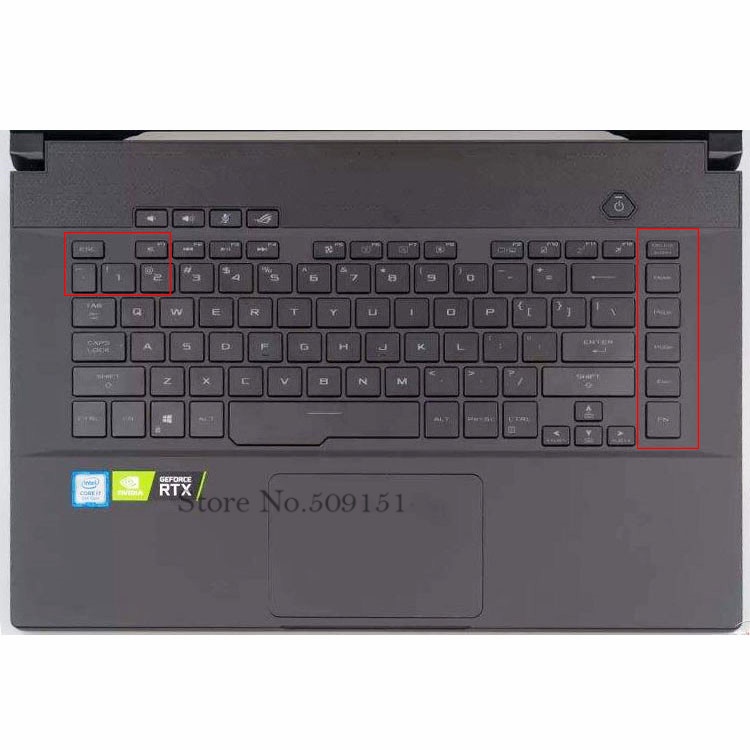 Skin cover Pelindung keyboard Laptop 15.6 &quot;Untuk ASUS ROG Zephyrus M GU502 GU502GU GU502GV GU502G es031t S5D S5DU S7D