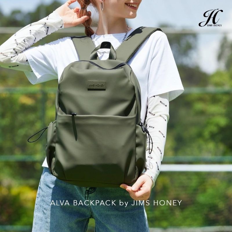 JIMS HONEY ALVA BACKPACK TAS RANSEL UNISEX MUAT LAPTOP