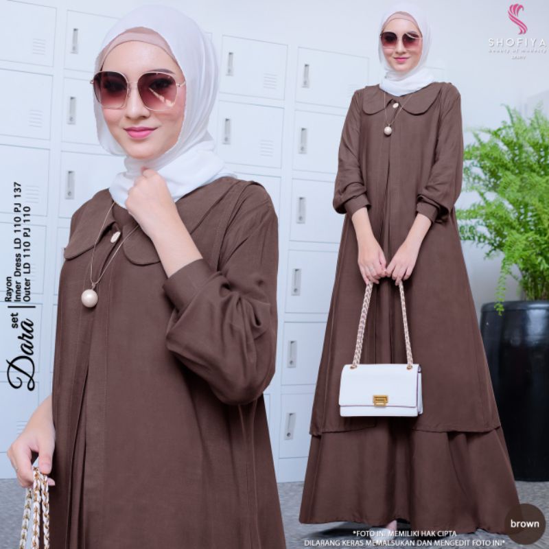 DARA SET DRESS ORIGINAL BY SHOFIYA / BAJU ORI SOLO