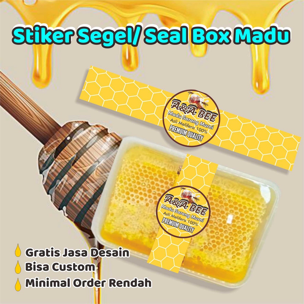 

Stiker Segel Madu Container/Box Madu Isi 17 Pcs