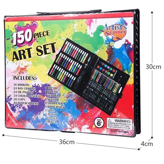 

Ready Stock FVJGE WJ514 Crayon Set 150 Pcs Art Set Peralatan Gambar Lukis Isi 150 Pensil Warna Krayon Set 37 Bayar Di Tempat