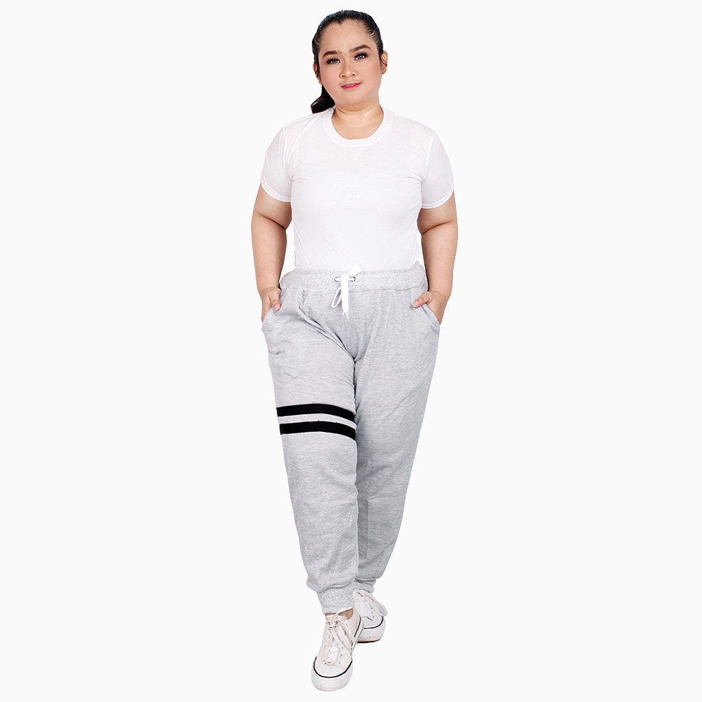 Celana Jogger Training wanita BIG SIZE terbaru - XSHOP Kevilia Jumbo