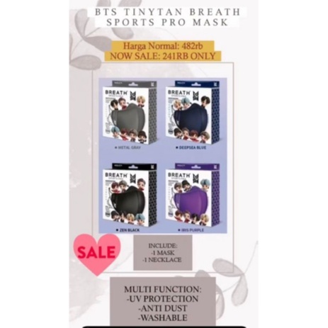 SALE BTS TINYTAN BREATH SPORTS PRO MASK