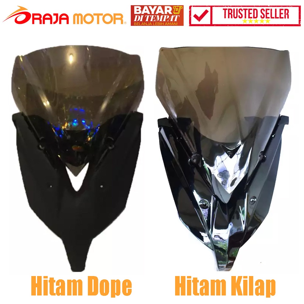 RajaMotor Windshield Hulk Yamaha NMax - Hitam Dope Kaca Riben