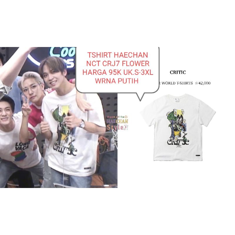 KAOS TSHIRT HAECHAN NCT CRJ7 FLOWER