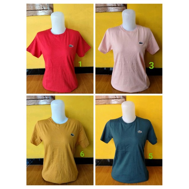 baju pendek lacoste wanita lengan pendek, kaos Lacoste wanita