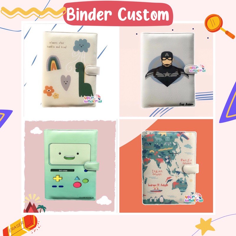 

Binder Custom Motif Best Seller 6r,20r,26r - A6/A5/B5