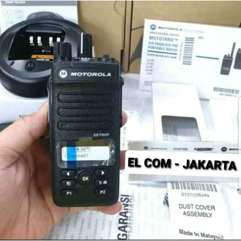 JUAL HT MOTOROLA DIGITAL XIR P6620i P6620 Original - HT MOTOROLA MOTOTURBO XIR P6620i VHF UHF RESMI