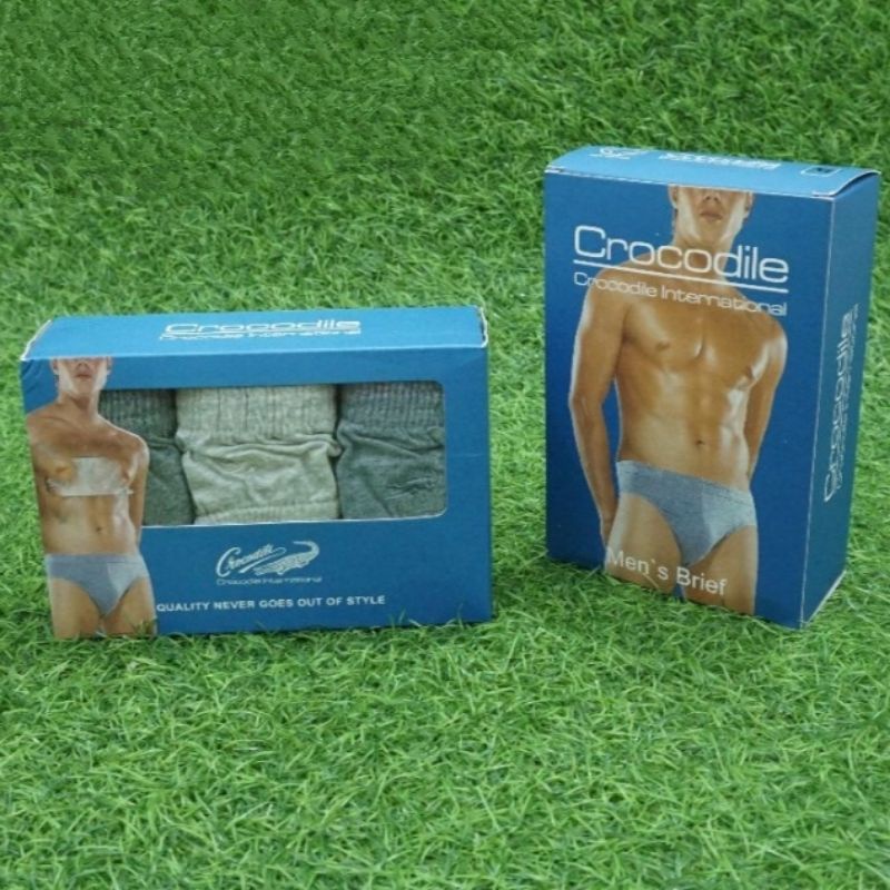 CROCODILE Cd Men's Brief 521-240 Sekotak Isi 3Pcs