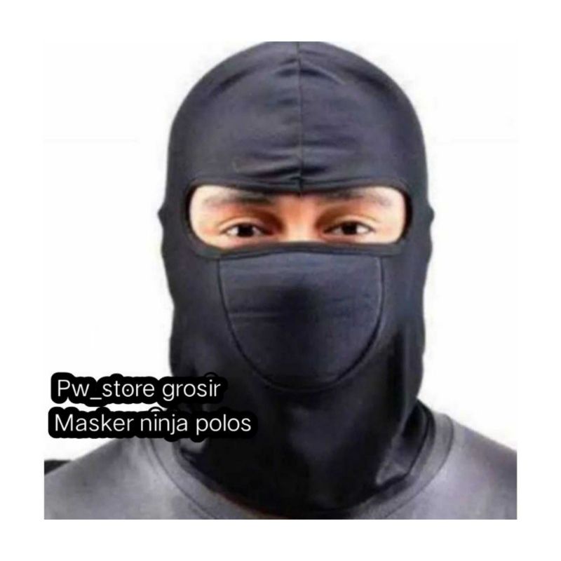 1 Lusin Masker Ninja Hitam dan Motif Doreng / Loreng/ Army Full Face Harga Grosir [NINJA LUSINAN]