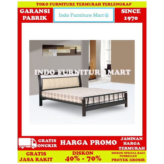 Tempat Tidur Ranjang Besi Siantano Double  Alexa 160 X 200