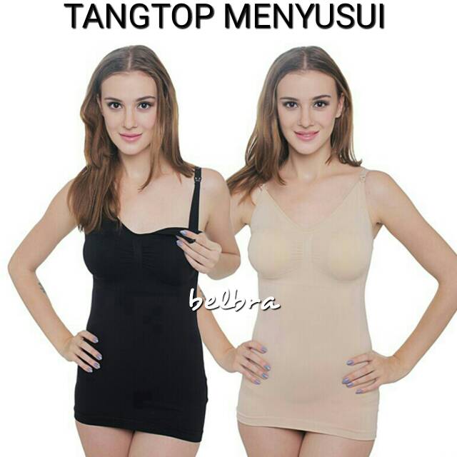 Tanktop Menyusui Wanita 2in1 With Cup Bra Tally 9550 9500 Singlet Menyusui Wanita Tali Kecil Allsize Pakaian Dalam Ibu Menyusui Nursing Tanktop Import Tengtop Tentop Tangtop