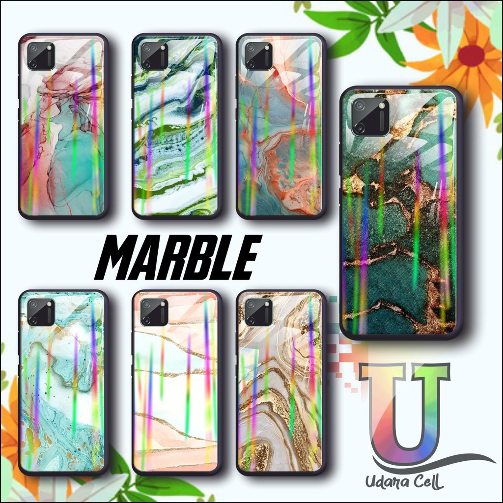UC038 Case casing softcase silikon gambar Marble case glass aurora samsung j2prime j3 j5 a01 a51 a71