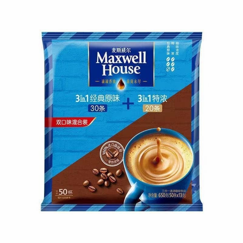 

Maxwell House Instant 3 in 1 Coffee Original Classic Mix Espresso (50 sachet)