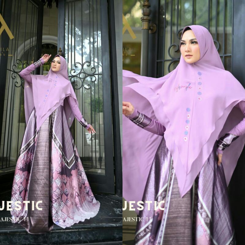 [ARMILA syari] GAMIS SYARI TERBARU / DRESS SET PRINTING " MAJESTIC 12 SET " BY ARMILA SYARI
