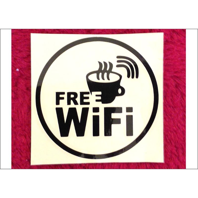 

sticker cutting free wifi sticker