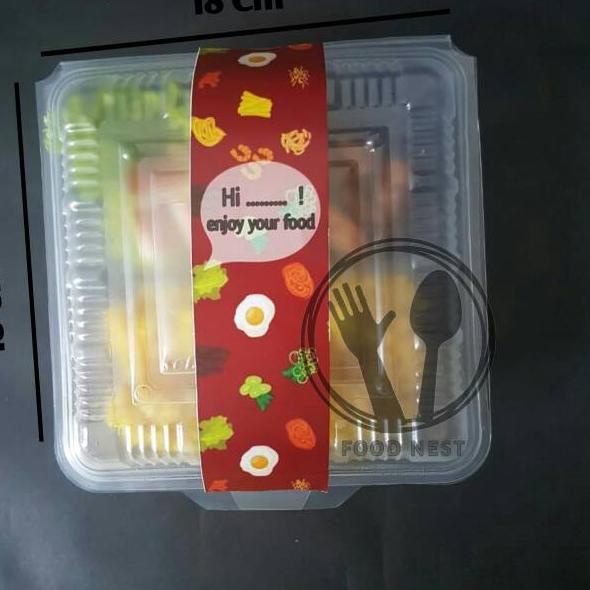 [PROMO 9QT45] BENTO PLASTIK MICROWAVE MIKA SEKAT 3 KOTAK NASI SEKAT MEAL BOX LUNCH BOX CATERING buka