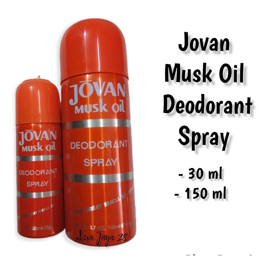 Jovan Musk Oil Perfume Deodorant Spray-Parfum Jovan