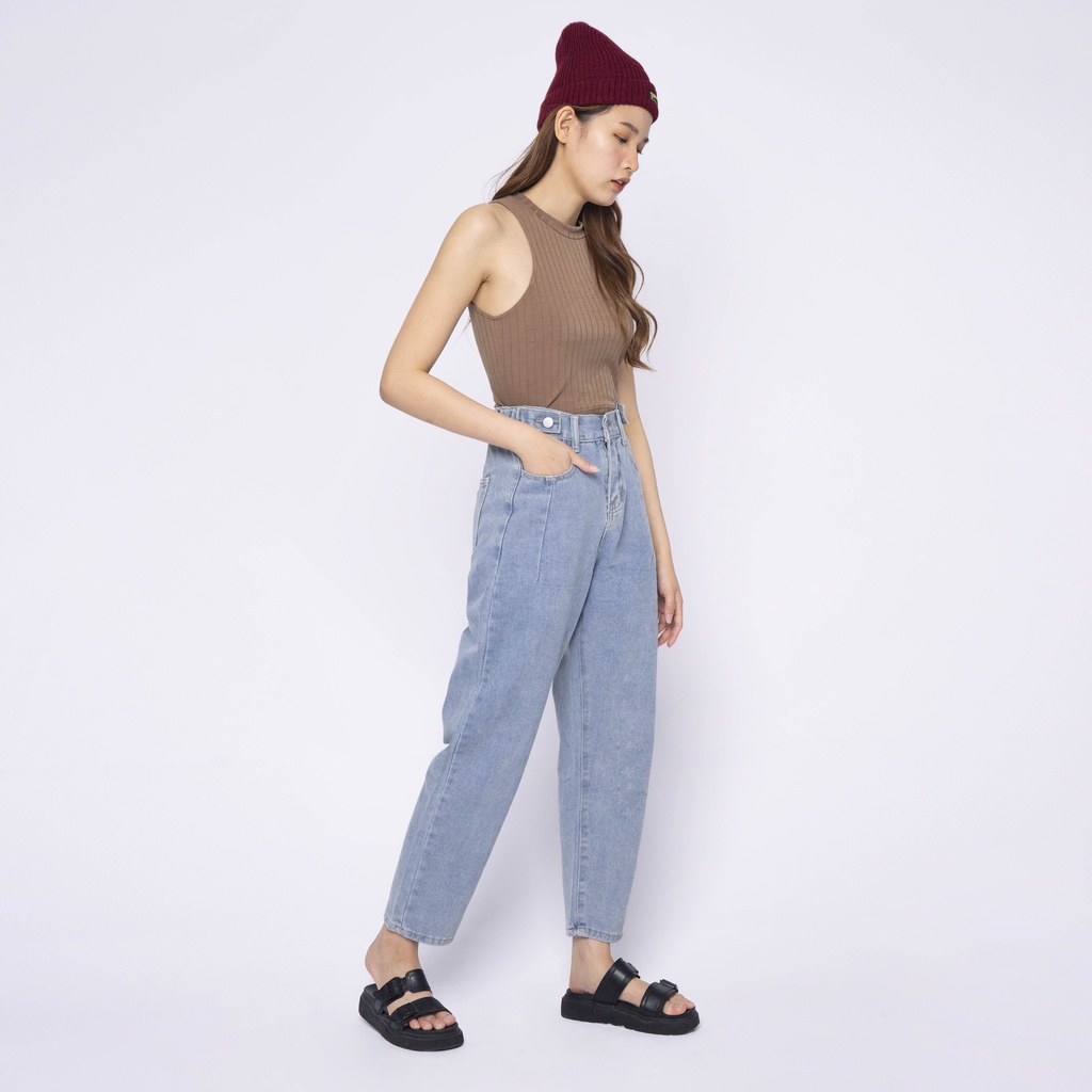 VIERLIN - Jeans 7112 - HIGH WAIST JEANS BOYFRIEND