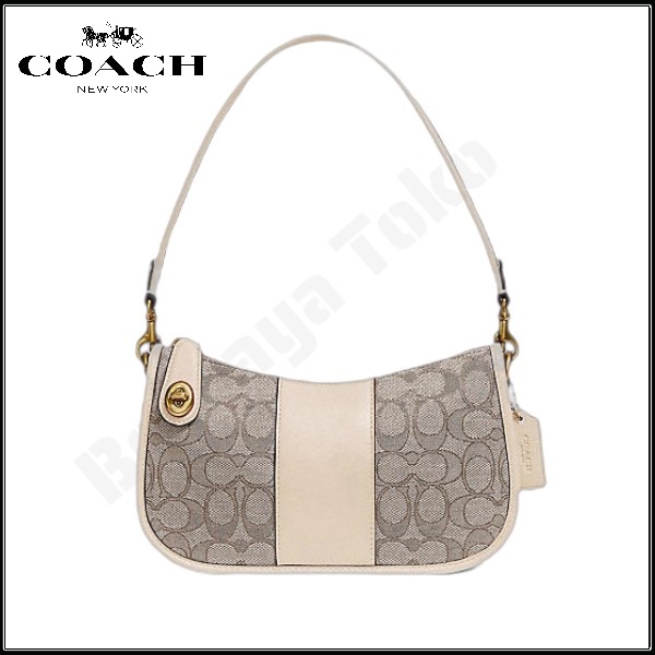 [ READY STOCK]0721 Coach underarm bag/TAS Coach Original handbag /women bag leather Swinger shoulder