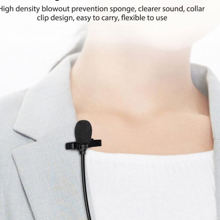 Stok Terbatas Microphone Mic Clip On Wireless Mic UHF ULtra High Frequency clip on wireless Smartpho