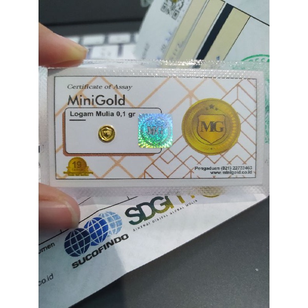 Jual Emas Mini Gold 0.1gr Asli | Shopee Indonesia