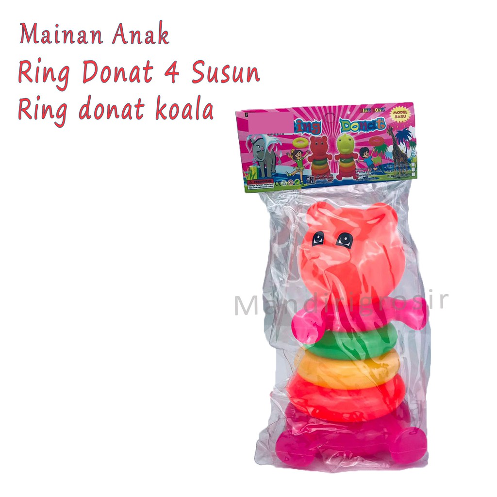 ring donat kowala 4 susun *Mainan Anak