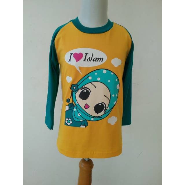 Kaos cewek lengan panjang/ baju anak cewek