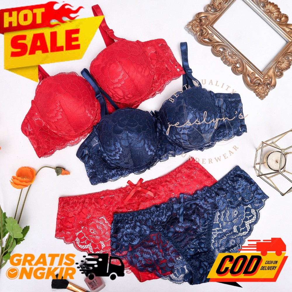 Jual Half Cup Bra Set + Cd Jesslyns 0932 Cup B Indonesia|Shopee Indonesia