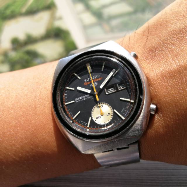Original RARE 70s Vintage Seiko Chronograph automatic 6139-8000 speedtimer 5 sports JDM all original