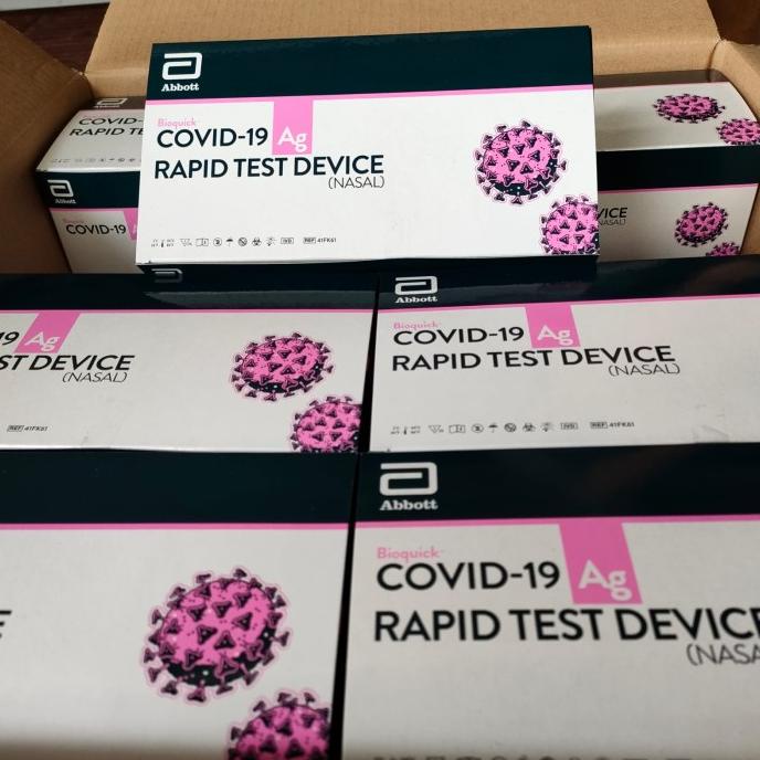 Jual Alat Test Antigen Metode NASAL Abbott Bioquick 1 box isi 25 pcs Shopee Indonesia