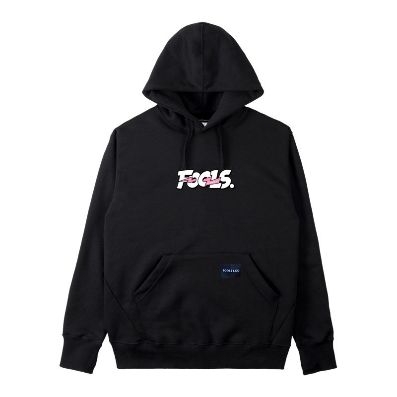 FOOLS JAKET HOODIE LOGO BLK