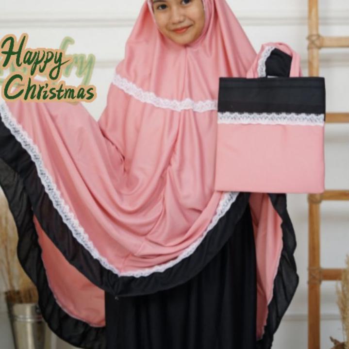 g9✺Terbaru➜ MUKENA ANAK COMBINASI UMUR 10 - 14 TAHUN // MUKENA COMBINASI ANAK 76 ✺