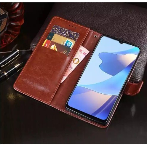 Oppo A16 Wallet case leather case premium