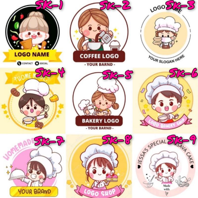 

DESAIN Cetak Stiker Label Logo Online Shop Makanan Minuman Snack Skincare Nasi Kotak Ulang tahun Kotak