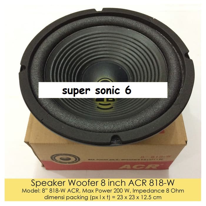 Speaker Woofer 8 inch ACR 818-W / Speaker Woofer ACR 8" 818 200W