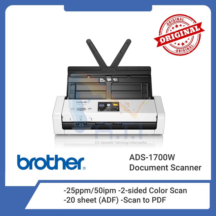 Jual BROTHER Scanner ADS1700W ADS 1700W Scanner Brother ADS 1700 W